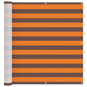 vidaXL Altan Sk&aelig;rm Orange og Brun 110 x 800 cm Oxford stof