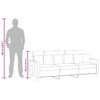 vidaXL 3-personers sofa 180 cm stof lysegr&aring;