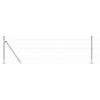 vidaXL Hegn med post S&oslash;lv 0,6 x 25 m St&aring;l