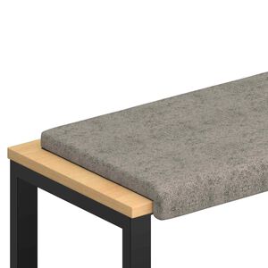 vidaXL B&aelig;nkpude Faux suedestof Lysegr&aring; Dybde 35 cm