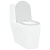 vidaXL Hurtig Udløsnings Toiletbræt Hvid 44 x 36.4 x 3.4 cm Duroplast