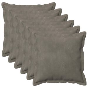 vidaXL Pudebetr&aelig;k 6 stk. HOUTEN Lysegr&aring; 30 x 30 cm Fl&oslash;jl