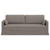 vidaXL Sofa 180cm Gr&aring;brun Metal
