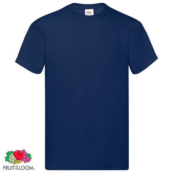 Fruit of the Loom originale T-shirts 10 stk. str. S bomuld marinebl&aring;