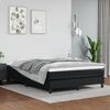 vidaXL Boxspring sengeramme 140x190 cm kunstl&aelig;der sort