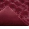 vidaXL Faux Kanin Pels Tæppe Bordeaux Rød 240 x 270 cm Polyester
