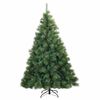 vidaXL Kunstigt juletr&aelig; med 300 LED'er Gr&oslash;n 210 cm PE og PVC
