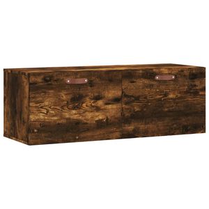 vidaXL v&aelig;gskab 100x36,5x35 cm konstrueret tr&aelig; r&oslash;get sonoma-eg