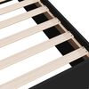 vidaXL sengeramme 100x200 cm konstrueret træ sort