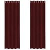 vidaXL Mørklægningsgardiner 2 pcs Vinrød 140 x 260 cm Fløjl