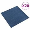vidaXL T&aelig;ppe 20 pcs M&oslash;rk bl&aring; 50 x 50 cm 100% Polypropylen