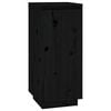 vidaXL skoreol 35x35x80 cm massivt fyrretr&aelig; sort