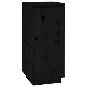 vidaXL skoreol 35x35x80 cm massivt fyrretr&aelig; sort