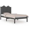 vidaXL sengeramme 90x200 cm massivt fyrretr&aelig; gr&aring;