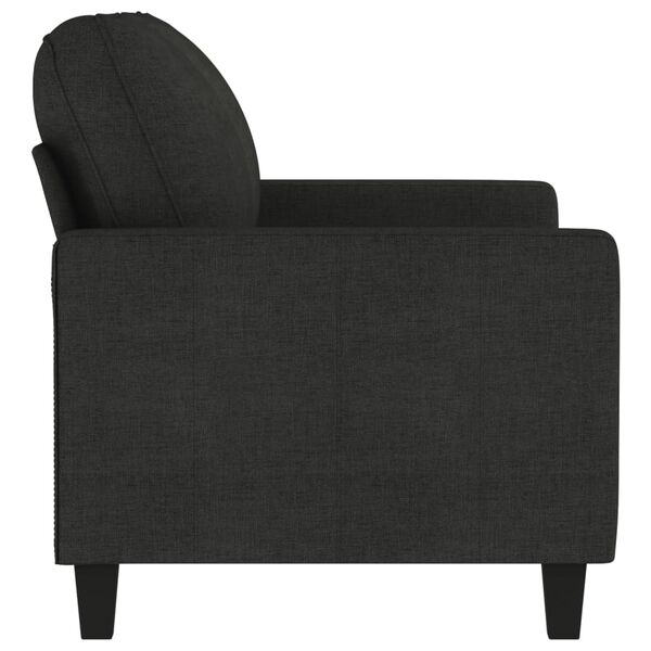 vidaXL 2-personers sofa 120 cm stof sort