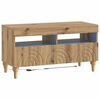 vidaXL LED TV-skab Artisan-eg Konstrueret tr&aelig;