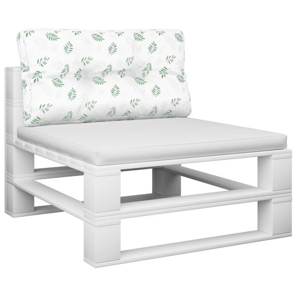 vidaXL pallehynde 70x40x12 cm stof bladm&oslash;nster