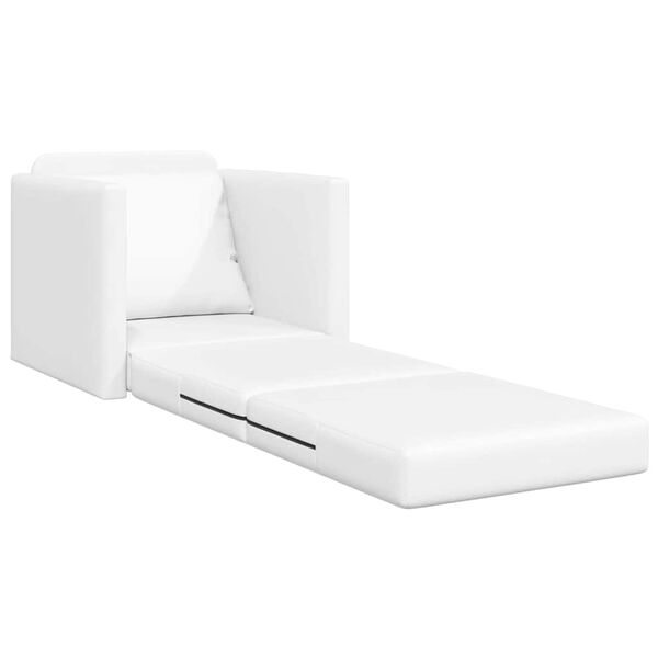 vidaXL Sovesofa Hvid 74 x 77 x 81 cm Fløjl
