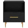 vidaXL Sengebord med skuffe Sort 40 x 35 x 47,5 cm Konstrueret tr&aelig;