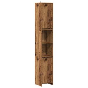 vidaXL badev&aelig;relsesskab 30x30x183,5 cm konstrueret tr&aelig; antikt tr&aelig;