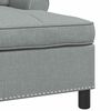 vidaXL Chaise Lounge med pude Lysegr&aring; 91 x 157 x 91 cm Stof