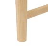 vidaXL Spisestole 2 pcs Naturfarvet 48 x 49 x 95 cm Massiv Gummitr&aelig;