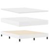 vidaXL Box spring seng med madras Hvid 160 x 200 cm Kunstl&aelig;der