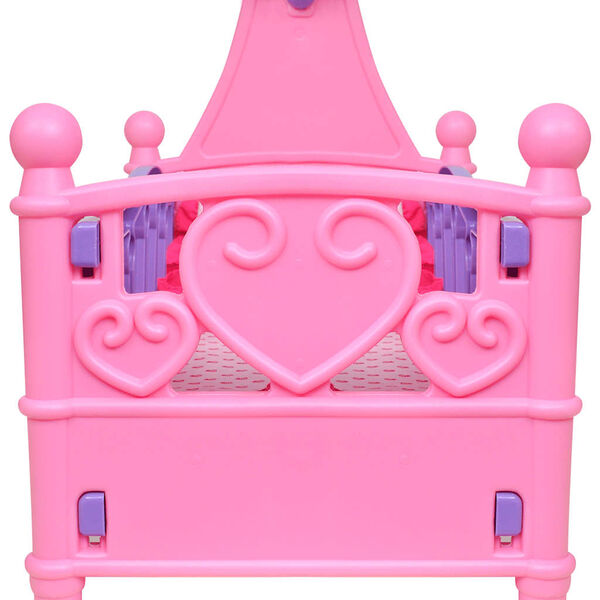 vidaXL seng til legetøjsdukke lyserød og lilla