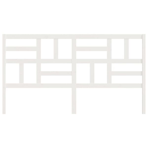 vidaXL sengeg&aelig;rde 206x4x104 cm massivt fyrretr&aelig; hvid