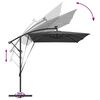 vidaXL Kantilever bananparasol Antracit 294 x 200 x 254 cm