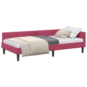 vidaXL Hj&oslash;rnesengramme Vinr&oslash;d 90 x 190 cm Fl&oslash;jl
