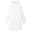 vidaXL T&aelig;ppe-hoodie Hvid M Fleece og Flannel