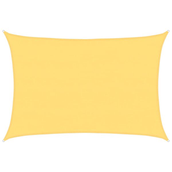 vidaXL solsejl 160 g/m² 5x6 m HDPE beige