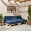 vidaXL Palle Sofa Pude 2 pcs Indigo 120 x 80 x 38 cm Stof