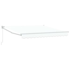 vidaXL Udtr&aelig;kkelig markise Hvid 300 x 250 x 165 cm