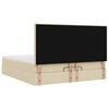 vidaXL osmannisk sengeramme med madras 180x200 cm stof cremefarvet