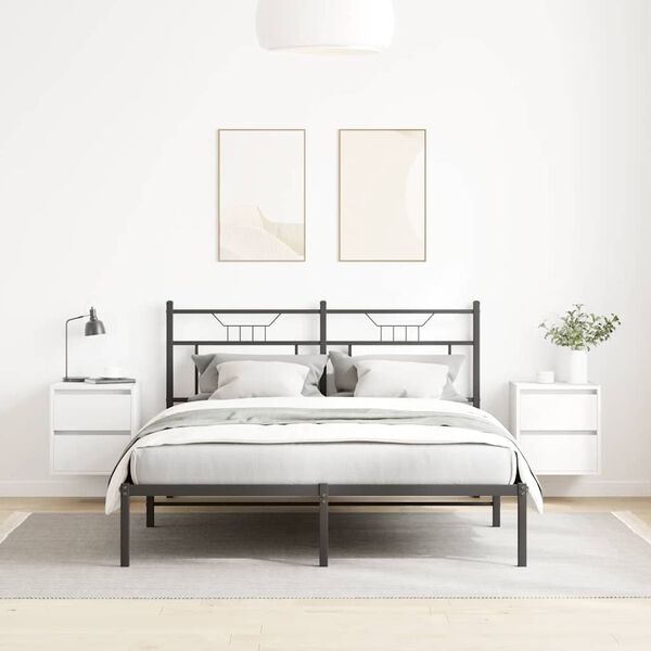 vidaXL v&aelig;gh&aelig;ngte sengeborde 2 stk. 38x34x40 cm hvid