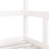 vidaXL sengeramme til juniorseng 70x140 cm massivt fyrretræ hvid