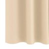 vidaXL M&oslash;rkl&aelig;gningsgardiner med ringe 2 pcs Creme 140 x 140 cm