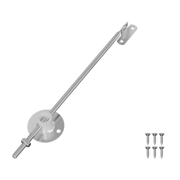 vidaXL L&aring;g st&oslash;tteh&aelig;ngsel 12 pcs S&oslash;lv 194 x 36 x 18 mm Jern