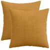 vidaXL Pudebetr&aelig;k 2 pcs HEERLEN Gul 30 x 30 cm cordfl&oslash;jl