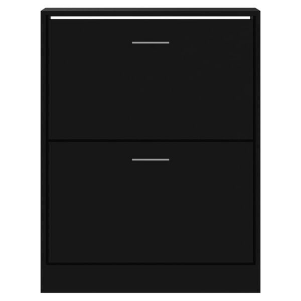 vidaXL skoskab 63x24x81 cm konstrueret træ sort