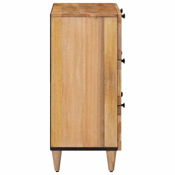 vidaXL Sideboard Naturfarvet 60 x 33 x 75 cm Massivt mangotr&aelig;