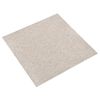 vidaXL tæppefliser 20 stk. 5 m² 50x50 cm lys beige