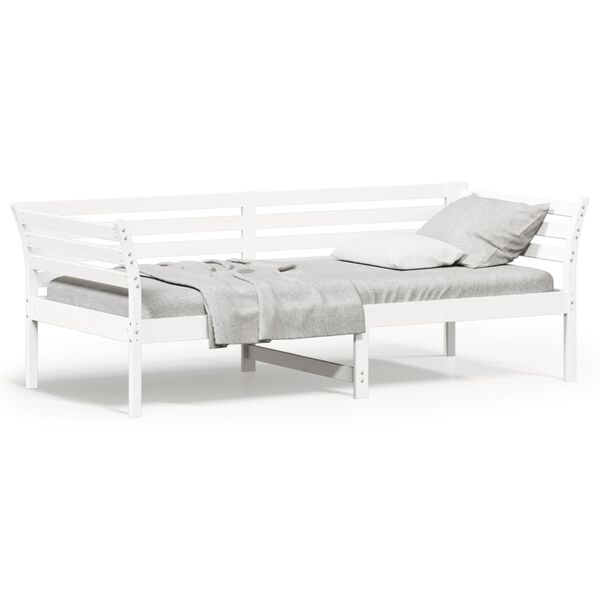 vidaXL daybed uden madras 80x200 cm massivt fyrretræ hvid