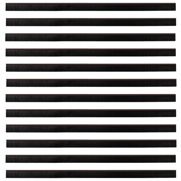 vidaXL Selvkl&aelig;bende d&oslash;rb&oslash;rstet&aelig;tninger 12 pcs Brun 100 cm