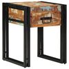 vidaXL Endebord M&oslash;nstret og sort 40 x 40 x 50 cm Solid genbrugs tr&aelig;