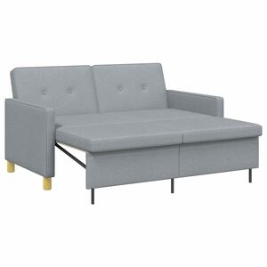 vidaXL Udtr&aelig;kssofa Lysegr&aring; 154 x 94,5 x 80,5 cm