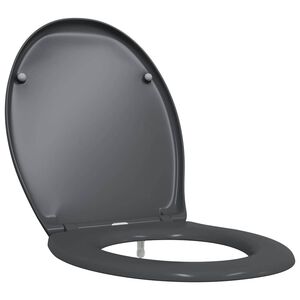 vidaXL Toilet s&aelig;de Antracit 47 x 37 x 4 cm Duroplast