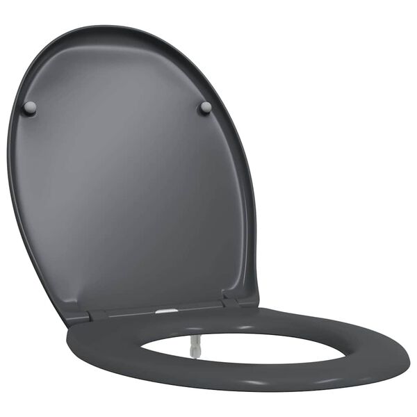 vidaXL Toilet s&aelig;de Antracit 44,8 x 37,3 x 4,2 cm Duroplast